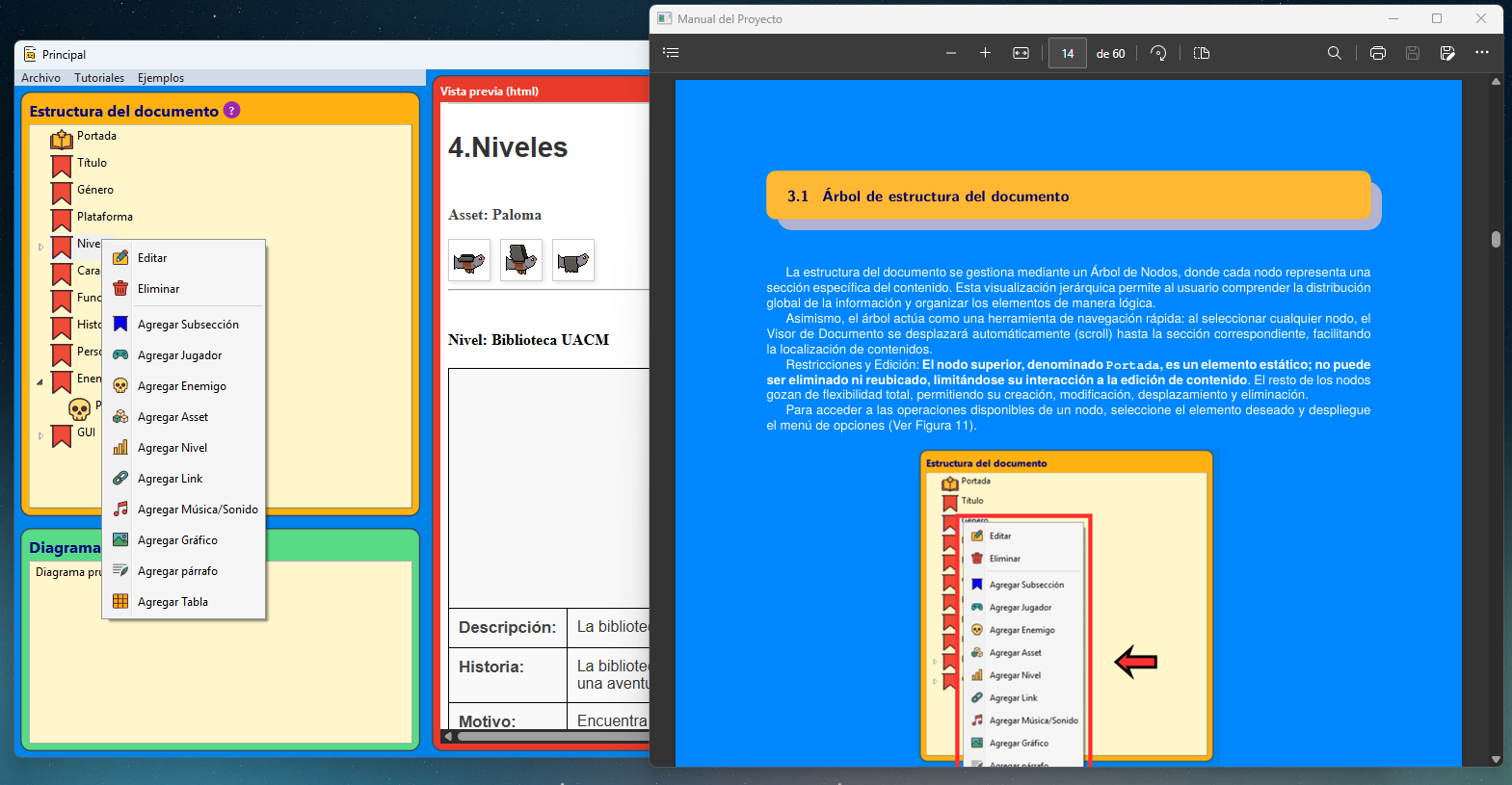 Captura del proyecto
